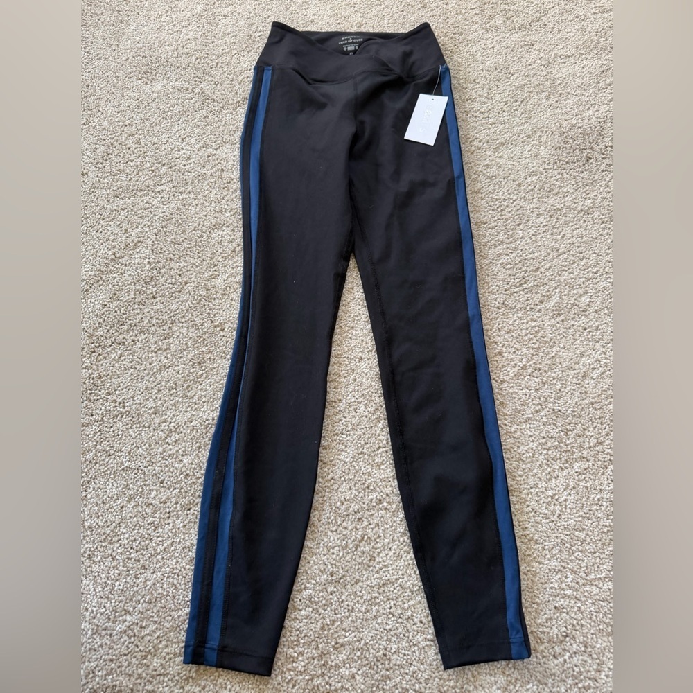 Barry’s x Year of Ours Racer leggings in Black/navy XS NWT